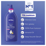 Nivea Rich Nourishing body lotion 625ml, imported from the UK