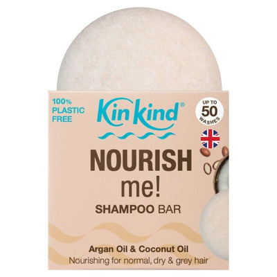 KinKind Nourish Me Shampoo Bar mit Arganöl und Kokosöl 50g