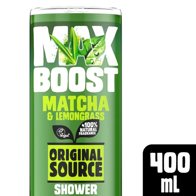 Original Source Shower Gel Matcha and Lemongrass 400ml, imported from the UK