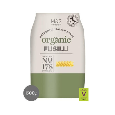 M&S M&S Organic Fusilli Pasta 500g- Buy online at McGrocer