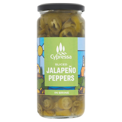M&S Cypressa Sliced Jalapeno Peppers in Brine Pickled Peppers 480g- Buy online at McGrocer