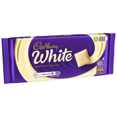 ألواح شوكولاتة Cadbury البيضاء 180 جرام