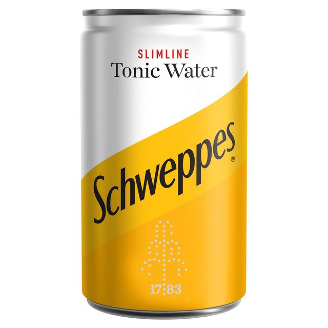 Schweppes Slimline low calorie tonic water can, UK version