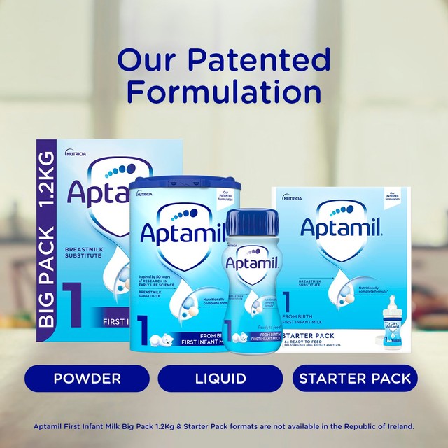 Aptamil First Infant Milk Ready to Feed 1L - British product