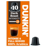 Dunkin Dark Roast Nespresso compatible coffee pods, imported from the UK