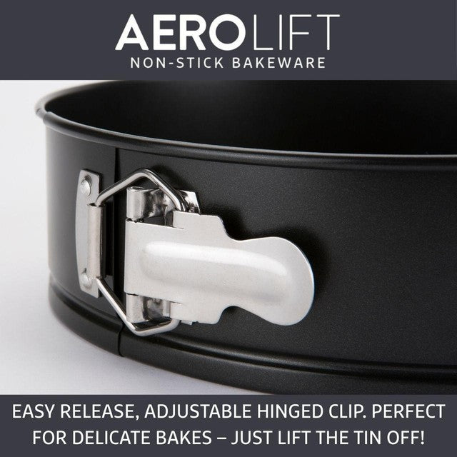 Prestige Aerolift Carbon Steel Springform Cake Tin 22cm, imported from the UK