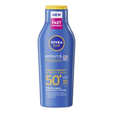 Nivea Sun Protect & Moisture Lotion SPF50+ 400ml, imported from the UK