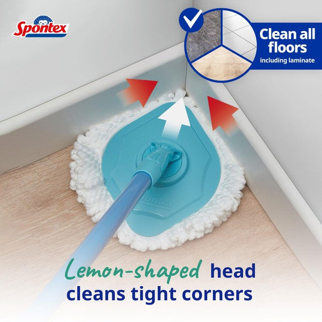 Spontex Full Action spin mop and bucket system - British product