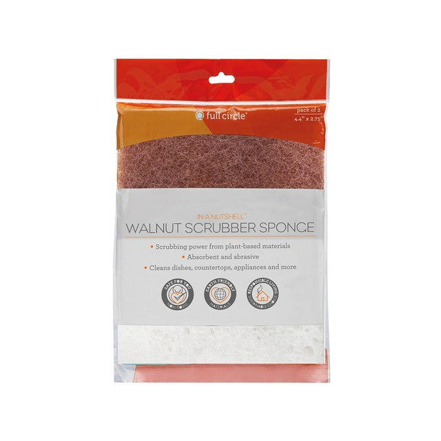 Eddingtons walnut shell scour pads pack of 2 - British product