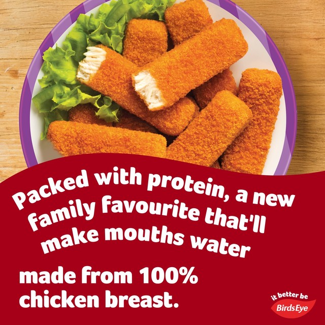 Birds Eye 10 breaded chicken fingers 250g - British product