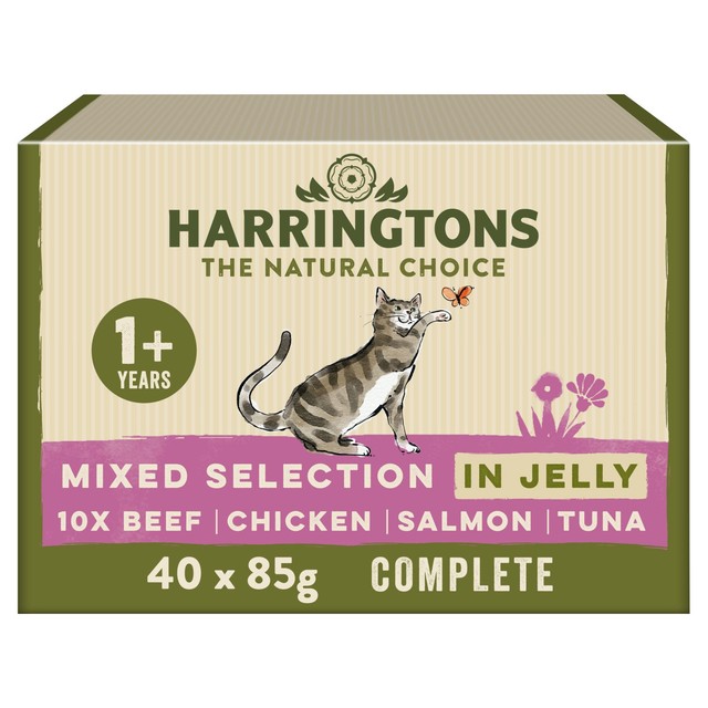 Harringtons wet cat food mixed in jelly 40 x 85g, UK version