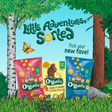 Organix Gruffalo Claws Cheese Onion 4x15g, imported from the UK