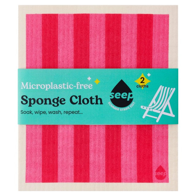 Seep Summer Stripe Edit sponge cloths pack, UK version