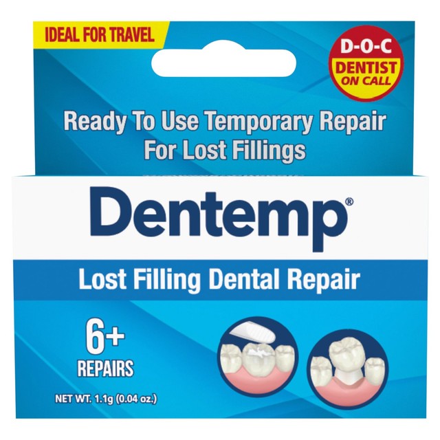 Dentemp loose cap and lost filling repair kit, UK version