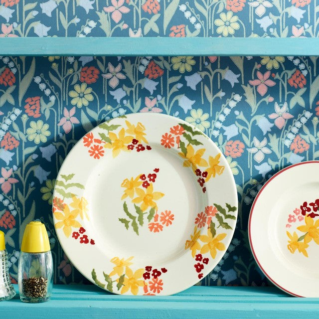 Emma Bridgewater Wild Daffodils plate 8 1/2 inch - British product