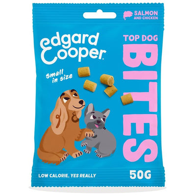 مكافآت الكلاب Edgard & Cooper Fresh Dog Small Bites Adult Grain Free Salmon & Chicken Dog Treats 50 جرام من M&S - اشترِ عبر الإنترنت من McGrocer