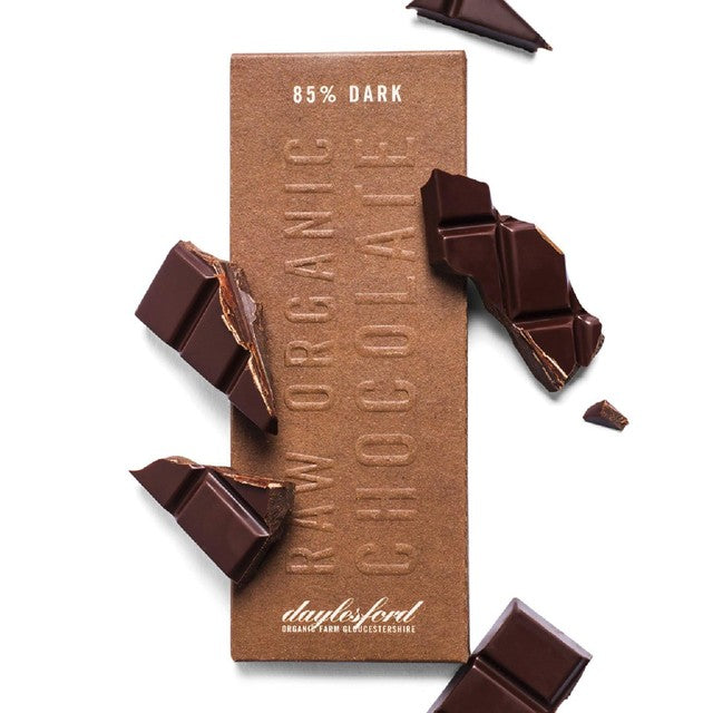 Daylesford Organic dark 85% chocolate bar 50g - British product