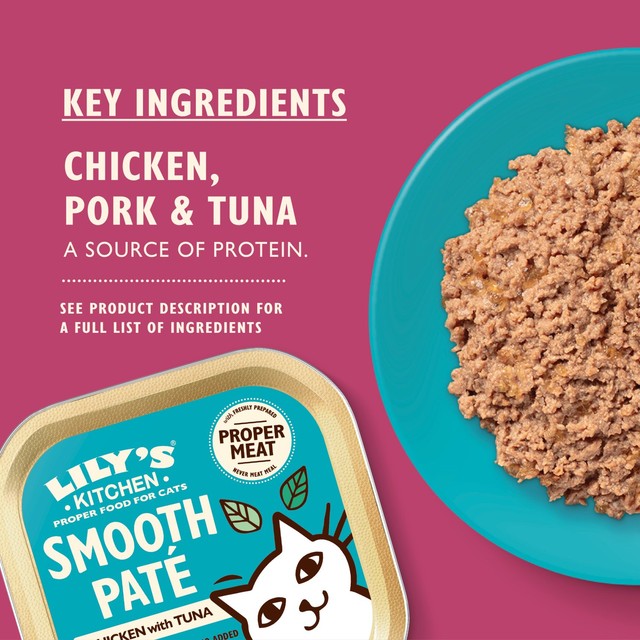 Lily's Kitchen cat food pate with chicken and tuna 85g, UK version