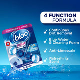 Bloo Colour Active+ Bleach toilet rim blocks 2 x 50g - British product
