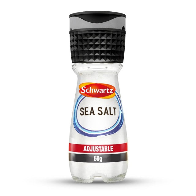 Schwartz adjustable grinder sea salt 60g (British brand)