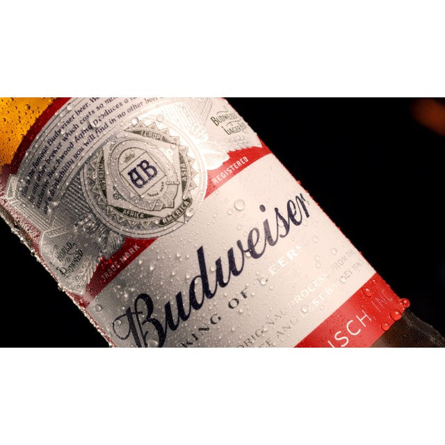Budweiser lager beer cans 4 x 440ml - British product
