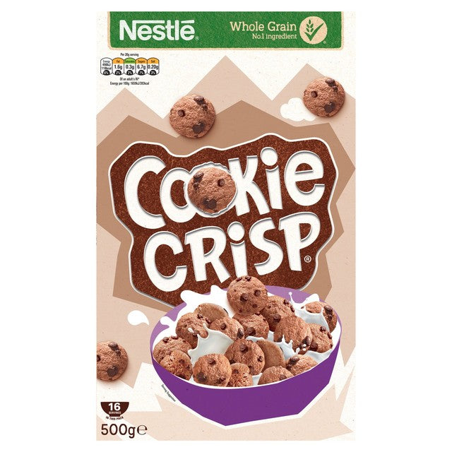 Nestle Cookie Crisp chocolate breakfast cereal 500g - British product