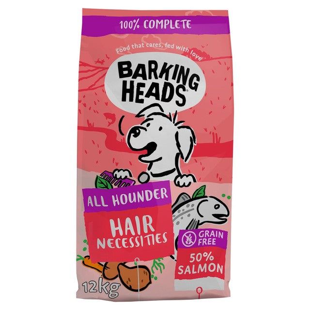 Barking Heads Hair Necessities dry dog food 12kg - British product