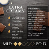 Lindt extra creamy milk chocolate bar 100g, UK version