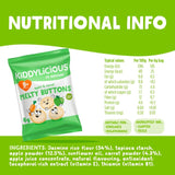 Kiddylicious Apple & Carrot Melty Buttons baby snacks 5 x 6g, UK version