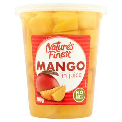 M&S Nature's Finest Mango Chunks in Juice Fruit Snack 400g- Buy online at McGrocer