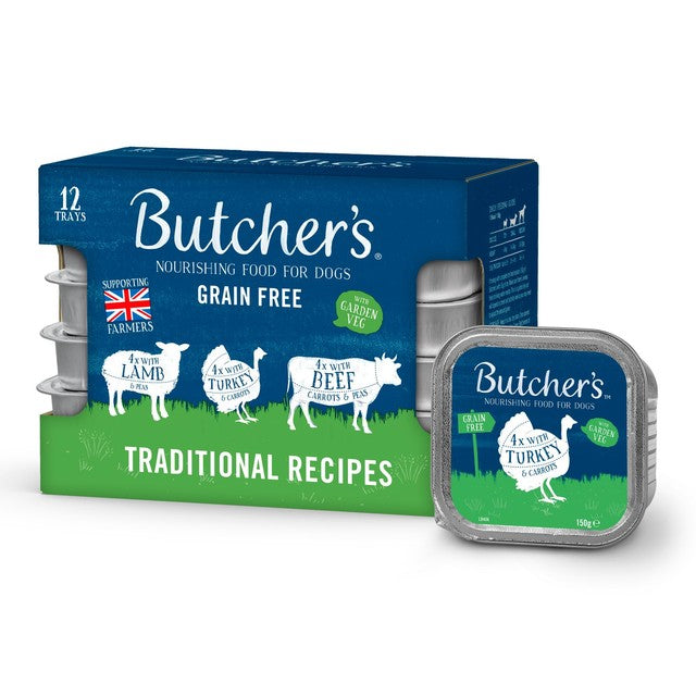 Butcher's dog food trays 12 x 150g - British product