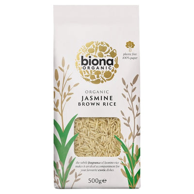 M&S Biona Organic Jasmine Brown Rice 500g- Buy online at McGrocer