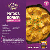 Patak's korma curry paste 2 x 70g, imported from the UK