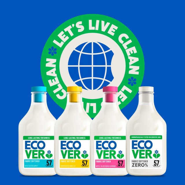 Ecover Zero Non Bio concentrated fabric softener, imported from the UK