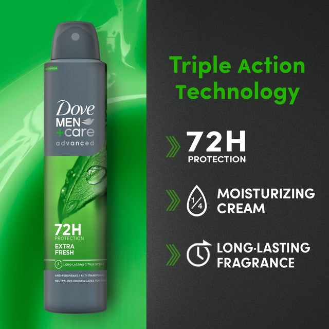 Dove Men+Care antiperspirant deodorant spray Extra Fresh 200ml - British product