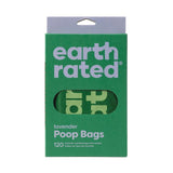 Earth Rated Lavender Tie Handle Poop Bags 120 Pack - British product