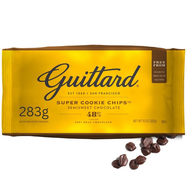 Guittard Super Cookie Semisweet Chocolate Baking Chips 283g, UK version