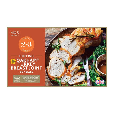 M&S M&S Select Farms قطعة صدر ديك رومي بريطانية Oakham صغيرة مجمدة 500 جم - اشترِ عبر الإنترنت من McGrocer