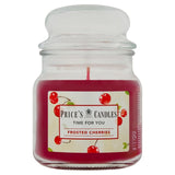 Price's Candles Frosted Cherries medium jar candle (British brand)