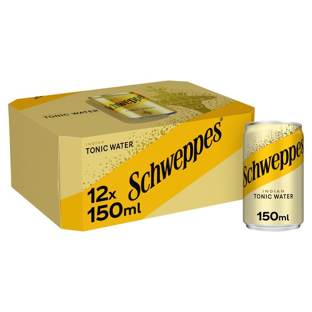 Schweppes Tonic Water 12 x 150ml (British brand)