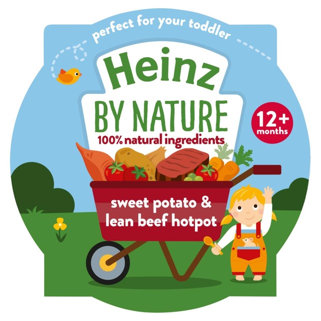 Heinz sweet potato and beef hotpot baby food tray 200g, UK version