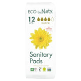 Naty Super Sanitary Pads 12 Pack, imported from the UK