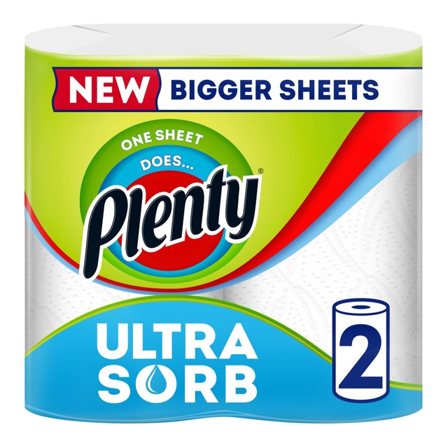 Plenty Original Kitchen Roll 2-pack, imported from the UK