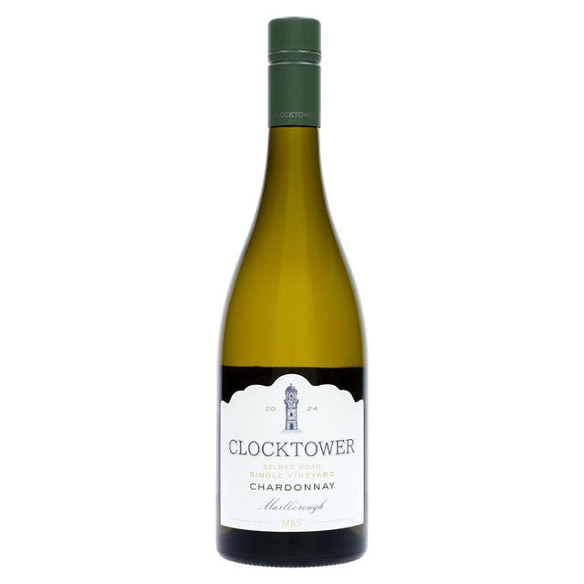 M&S Clocktower Single Vineyard Marlborough Chardonnay white wine 75cl, imported from the UK
