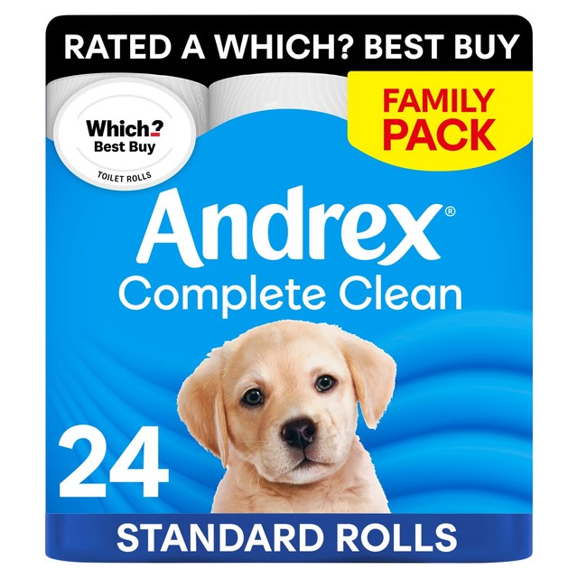 Andrex Complete Clean toilet tissue 24 rolls - British product