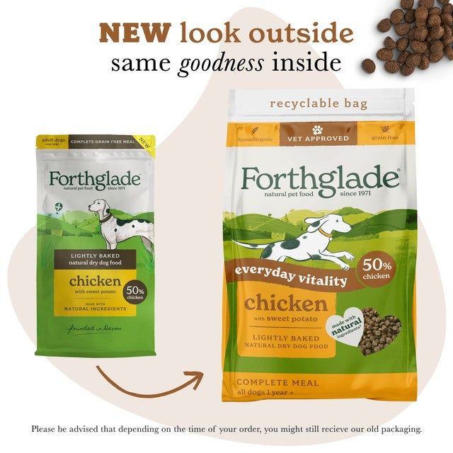 Forthglade dry dog food chicken with sweet potato 2kg - British product