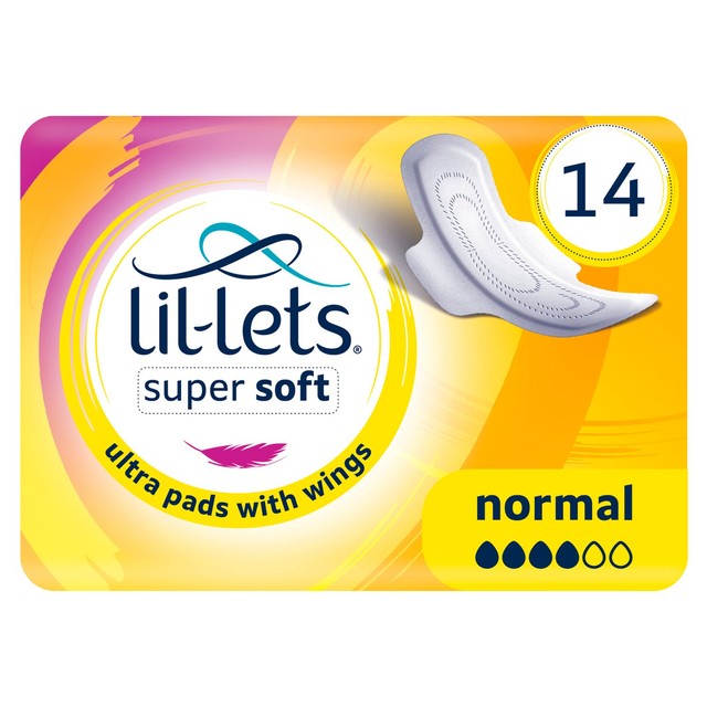 Lil-Lets Normal Sanitary Pads 14 Pack, UK version