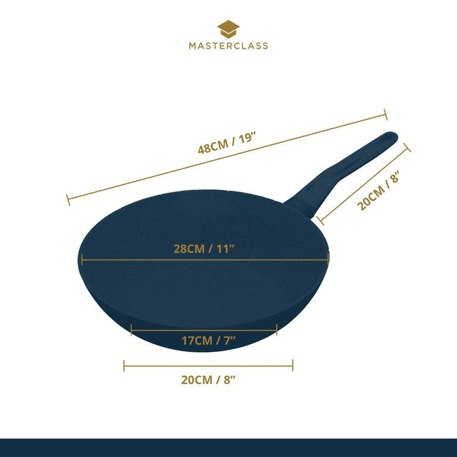 MasterClass cast aluminium non-stick wok 28cm, imported from the UK