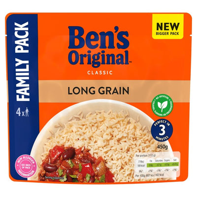 Ben's Original Langkornreis Mikrowellen-Familienpackung, 450 g