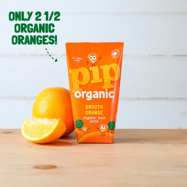Pip Organic Kids Smooth Orange Juice, imported from the UK